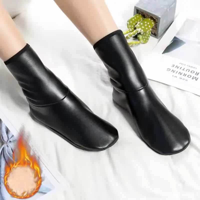 Imported waterproof leather Socks