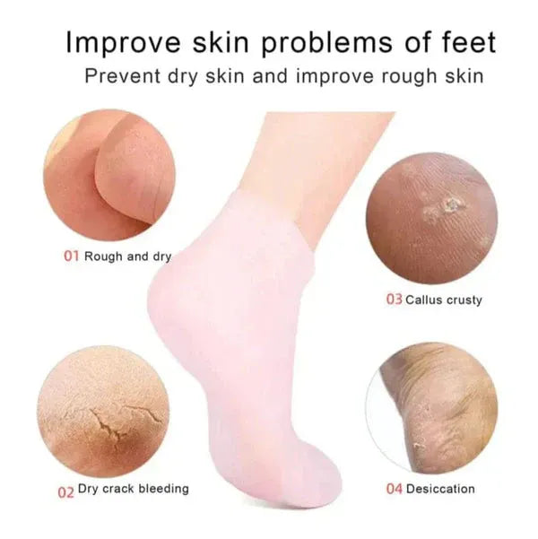 (1pair) Silicon Socks For Unisex Men& Women