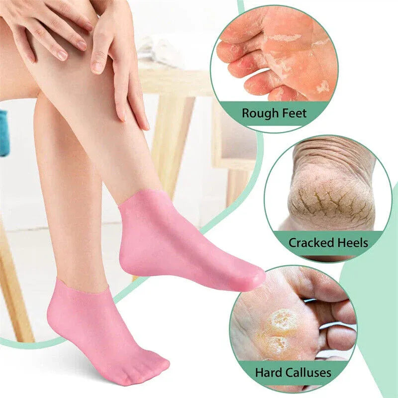 (1pair) Silicon Socks For Unisex Men& Women